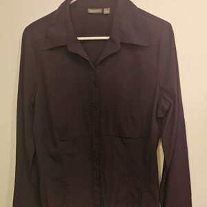 Purple Button-Up Shirt